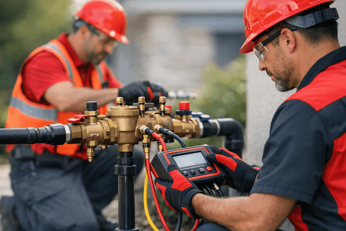 Backflow Testing service by Escobar Plumbing