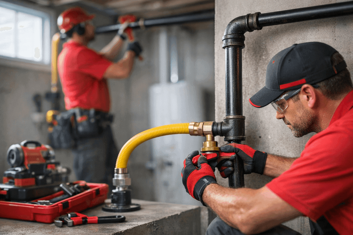 Gas Line Installation service by Escobar Plumbing