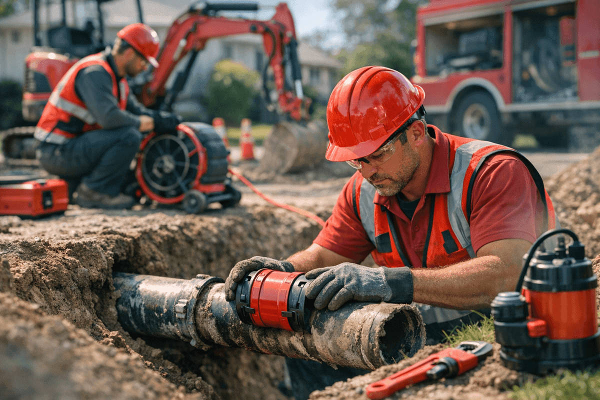 Sewer Line Repair service by Escobar Plumbing