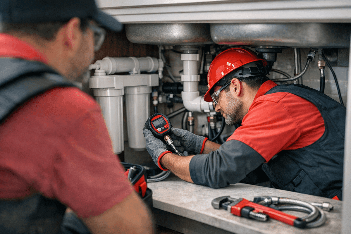 Water Pressure Issues service by Escobar Plumbing